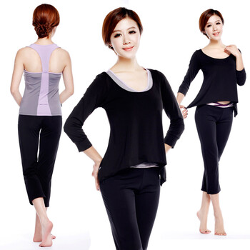 梵歌纳vangona三件套瑜伽服套装 11ST0131黑