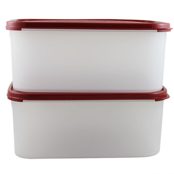特百惠Tupperware MM长方2号2件套 干货储藏保鲜盒 4.3L每个