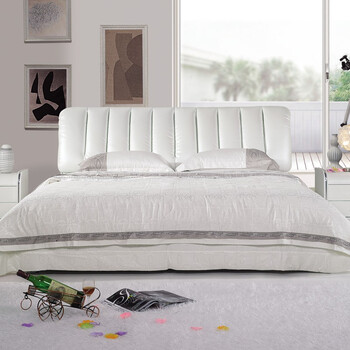 南翰世家 简约现代卧室家具床1.8米双人大床 进