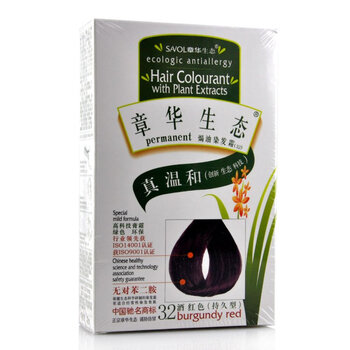 章华生态焗油染发霜140ml(32#酒红色)