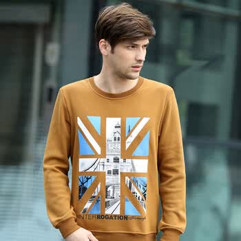 no1dara 2013秋装新品加绒男士卫衣韩版男装外套保