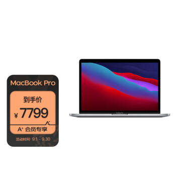Apple MacBook Pro【A+会员专享】13.3 八核M1芯片 8G 256G SSD 深空灰 笔记本电脑 轻薄本 MYD82CH/A