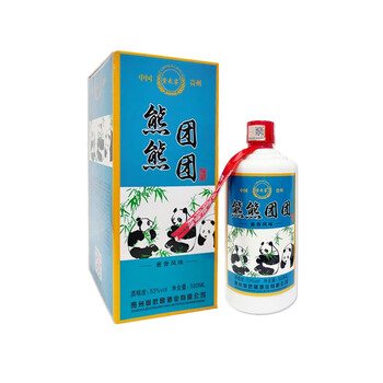 崇武窖 熊熊团团酱香型白酒53度礼盒装 1瓶食品类商品-全利兔-实时优惠快报