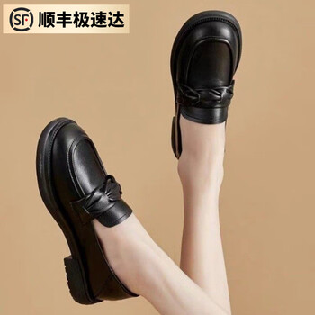 曼语纯 清仓特价 软皮软底乐福小皮鞋 黑色服饰鞋包类商品-全利兔-实时优惠快报