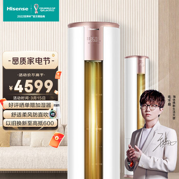 海信(Hisense) 2匹 智享家 新一级变频冷暖 智能 京品家电 防霉健康 立式空调柜机KFR-50LW/A390-X1以旧换新