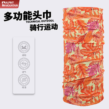 ALPINT MOUNTAIN 埃尔蒙特ALPINT MOUNTAIN 魔术头巾脖套 百变方巾 610-036 树叶黄全利兔-实时优惠快报