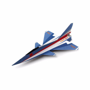 仿真悬浮纸飞机模型歼15歼10f16折冲浪纸飞机专用纸冲浪推板 歼10 5架