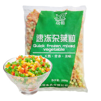 PLUS会员、概率劵：新润 欧式三混杂菜粒 2000g 食品类商品-全利兔-实时优惠快报