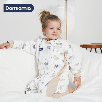 DOMIAMIA 婴儿恒温分腿睡袋 花野仙踪(全棉双层,21-25℃) M码母婴玩具类商品-全利兔-实时优惠快报