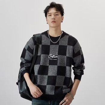 JIKADI 纪卡迪 2024日系vintage格子毛衣服饰鞋包类商品-全利兔-实时优惠快报