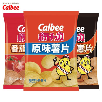 ֱȣCalbee ԭζƬ ͯʳƷСװ С԰칫ʳ ԭζ 60g+տζ 60g+ζ 60g