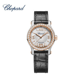 chopard萧邦happysport系列正品镶钻18k金双色机械女士瑞士手表