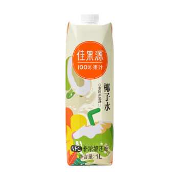 佳农泰国原装进口NFC椰子水1L*1瓶