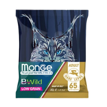 plus会员、概率券:梦吉（MONGE）意大利原装进口 低谷成猫粮低敏兔肉配方 50g试吃装+赠宠物医生咨询服务其它类商品-全利兔-实时优惠快报