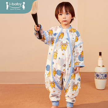 i-baby 恒温儿童分腿睡袋婴儿秋冬长袖可拆睡袋礼盒款 舒适款-亚长牛尊（室温20-24℃）母婴玩具类商品-全利兔-实时优惠快报