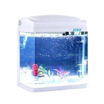佳宝JEBO 鱼缸水族箱懒人鱼缸家用客厅办公室金鱼缸中小型玻璃鱼缸过滤鱼缸 QR223（235*160*275）