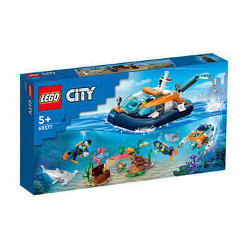 LEGO 乐高 City城市系列 60377 潜水探险船母婴玩具类商品-全利兔-实时优惠快报
