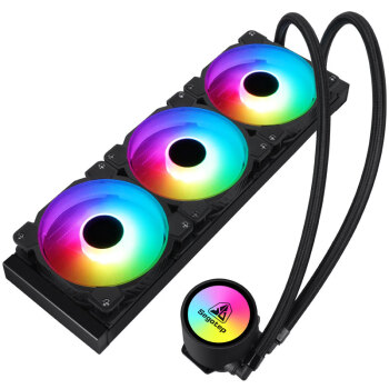 鑫谷（Segotep）冰封360水冷CPU散热器（ARGB主板同步/多模式可调灯效/高效传导硅脂/静音风扇/支持TR4）