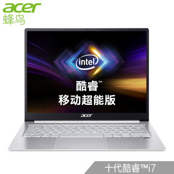 宏碁(Acer)新蜂鸟 酷睿移动超能版 3:2生产力 2K高清屏 指纹笔记本电脑(i7-1065G7/16G/1TG固态 )银