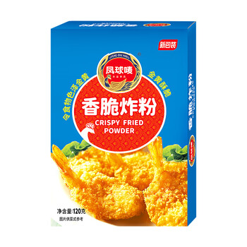 凤球唛 香脆炸粉120g 小酥肉韩式炸鸡裹粉 家用商用油炸香酥脆专用炸粉食品类商品-全利兔-实时优惠快报