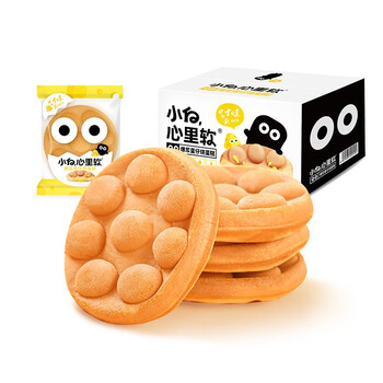 小白心里软 黄油软华夫420g早餐面包办公室下午茶西式零食年货礼品 鸡蛋仔288g*2食品类商品-全利兔-实时优惠快报