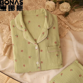 BONAS 宝娜斯 女士棉纱睡衣家居服套装母婴玩具类商品-全利兔-实时优惠快报