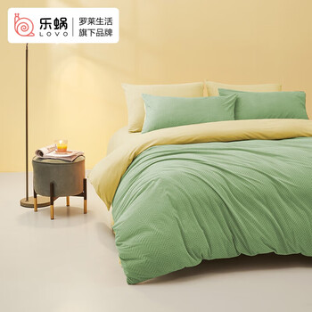 LOVO 乐蜗家纺 乐肤绒法兰绒四件套 1.8米家具家装类商品-全利兔-实时优惠快报