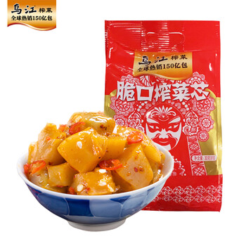 乌江 榨菜【麻辣脆口榨菜芯30g*10袋】下饭菜咸菜 鲜香麻辣爽口