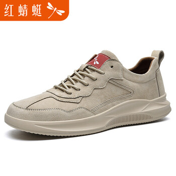 红蜻蜓官方高端品牌男鞋休闲皮鞋男秋冬新款时尚休闲运动鞋韩版百搭