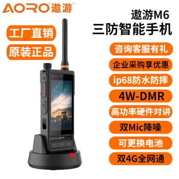 遨游（AORO）M6 本安型工业防爆智能手机 4W DMR高功率双模公网集群对讲 三防防爆智能手机 M6-EX-DMR-4+64G 防爆版