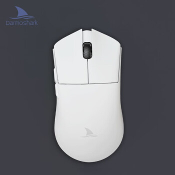 达摩鲨 M3 三模无线鼠标 蓝牙2.4G有线轻量化游戏电竞鼠标 PAW3395 中大手对称 鼠标 M3白色
