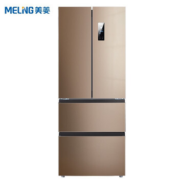 美菱(MELING)349升法式多门四开门电冰箱家用风冷无霜智能双变频-32度速冻净味养鲜一级能效BCD-349WPUCX