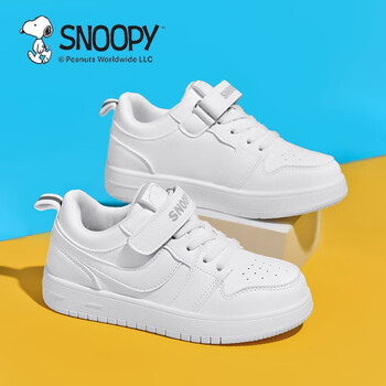 SNOOPY 史努比 儿童休闲板鞋 白色母婴玩具类商品-全利兔-实时优惠快报