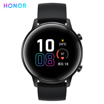 HONOR MagicWatch2 42mm 玛瑙黑 荣耀时尚智能户外运动手表 一周续航 音乐控制 NFC支付 心脏健康监测,降价幅度18.2%