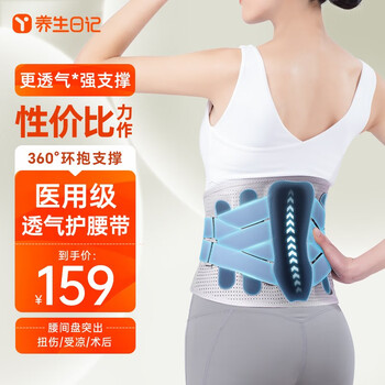 京东PLUS：养生日记 医用护腰带医疗保健类商品-全利兔-实时优惠快报