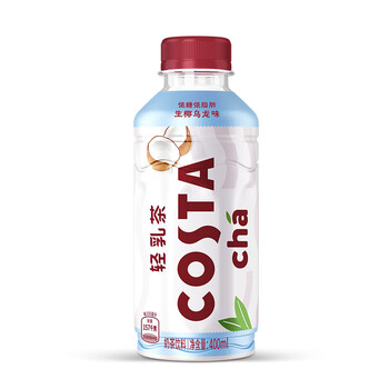 Fanta 芬达 可口可乐（Coca-Cola）COSTA 轻乳茶 生椰乌龙味 400mlx15瓶 整箱装全利兔-实时优惠快报