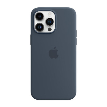 Apple iPhone 14 Pro Max 专用 MagSafe 硅胶保护壳 iPhone保护套 – 风暴蓝色 保护套 手机套 手机壳