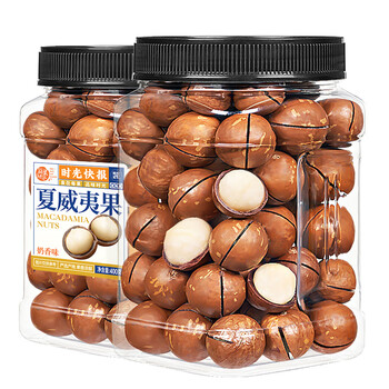 PLUS会员、概率券: 每果时光 奶香味夏威夷果 400g 食品类商品-全利兔-实时优惠快报
