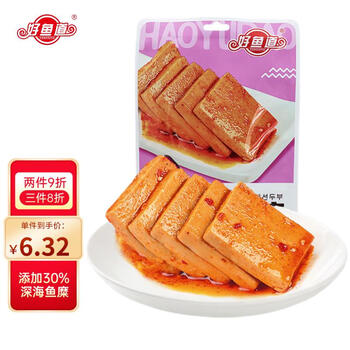好鱼道 鱼豆腐 烧烤味88g 休闲零食办公室小吃食品类商品-全利兔-实时优惠快报