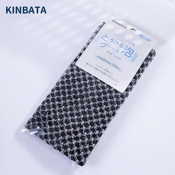 KINBATA 日本双面搓澡巾搓背强力搓泥长条后背拉背沐浴洗澡巾家用 网格款全利兔-实时优惠快报