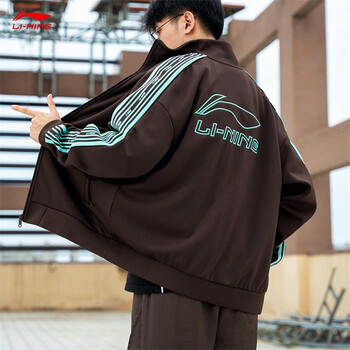 京东百亿补贴：李宁 男士 衫连帽美式卫衣 浩棕褐 XL/180运动户外类商品-全利兔-实时优惠快报