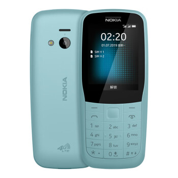 诺基亚 NOKIA 220 4G 移动联通电信三网4G 蓝色 双卡双待 4G备用功能机 老人机  学生手机