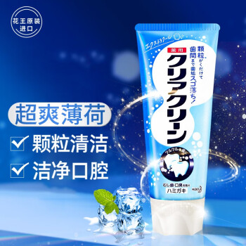 花王（KAO）日本进口牙膏含颗粒120g 固齿护牙龈清洁口腔清新口气 激爽薄荷