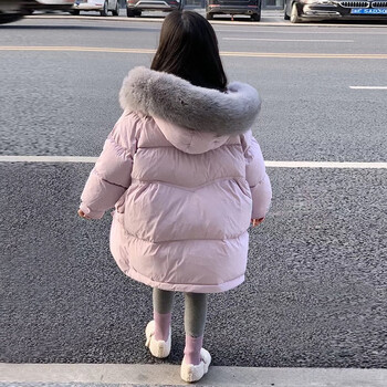 PAPIBEAR 啪吡熊 女童羽绒棉中长款外套母婴玩具类商品-全利兔-实时优惠快报