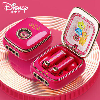 迪士尼 Q7真无线蓝牙耳机半入耳式耳机双耳运动音乐跑步耳机适用于苹果华为oppo小米vivo荣耀手机 草莓熊