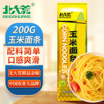 plus会员、概率券:北大荒 东北玉米面条 200g食品类商品-全利兔-实时优惠快报