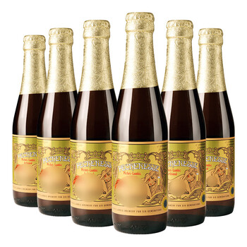 Lindemans 林德曼 桃子 精酿果啤 啤酒 250ml*6瓶 比利时进口食品类商品-全利兔-实时优惠快报
