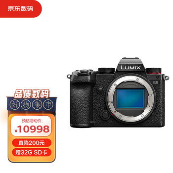 松下（Panasonic）S5 全画幅微单相机 数码相机 约2420万有效像素 5轴防抖 双原生ISO V-Log内置