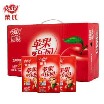 荣氏 rong 红苹果汁 果汁饮料 送礼礼盒 250ml*24盒 整箱