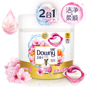 当妮 Downy 2合1洗衣凝珠（淡粉樱花）5颗 非洗衣液 洁净留香